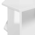 vidaXL RohováTVskriňa 102x40,5x45cm Vysoko lesklá biela
