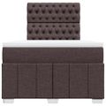 vidaXL Boxspring posteľ s matracom tmavohnedá 120x190 cm látka