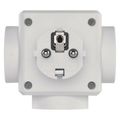 P0024U Emos Rozbočovacia zásuvka 3× guľatá, 2× USB