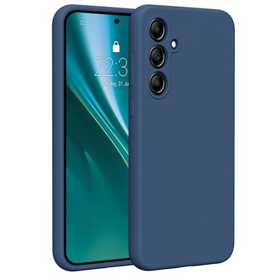 Etteri Silicone case pre Samsung Galaxy A55 5G tmavomodrá