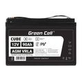 AGM12V90AH-J Green Cell CUBE AGM IP54 12V 90Ah VRLA gélová batéria s hlbokým cyklom pre skútre, kosa