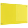 vidaXL Kuchynský obklad Žltá 80 x 50 cm tvrdené sklo
