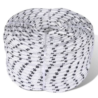 vidaXL Spletané lodné lano, polyester 8 mm x 50 m