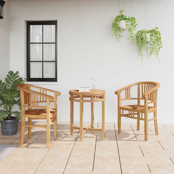 vidaXL Stolička 2 pcs Hnedá 63 x 58 x 89 cm Husté teakové drevo