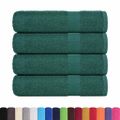 vidaXL Osušky do kúpeľne FROGN 4 ks zelené 100x150 cm 360 g/m²