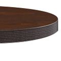 vidaXL Bistro stolík tmavohnedý 60 cm MDF