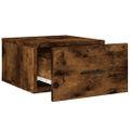 vidaXL Nástenné nočné stolíky 2 ks dymový dub 35x35x20 cm