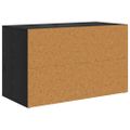 vidaXL Regál na topánky 75 x 35 x 45 cm Kompozitné drevo Čierny dub