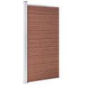 vidaXL Plotový panel WPC 95x186 cm hnedý