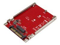 Not Compatible with SATA Drives or SAS Controllers - For M.2 PCIe NVMe SSDs - PCIe M.2 Drive to U.2 Host Adapter - M2 SSD Converter (U2M2E125) - Adaptér rozhrania - M.2 - M.2 karta - U.2 - červená