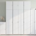 vidaXL Vysoká skrinka biela 80x42,5x249 cm kompozitné drevo