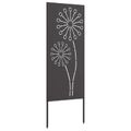 vidaXL Záhradná clona na súkromie Rezací Čierna 50 x 140 cm