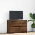vidaXL TV skrinka hnedý dub 80x35x54 cm spracované drevo