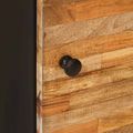 vidaXL Zavesený kabinet do kúpeľne s dverami Prírodná 38 x 33 x 48 cm