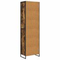 vidaXL Vysoké skrinky Dymová dub 60 x 36 x 200 cm Kompozitné drevo