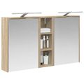 vidaXL Set kabinetov do kúpeľne 3 ks 106 x 16 x 62,5 cm