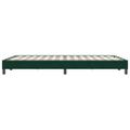 vidaXL Box Spring Posteľ bez matraca Tmavo zelená 160x220 cm Zamat