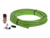 Kábel horizontálny - RJ-45 (M) - 95 m - S/UTP - CAT 6 - RAL 6018 - pre AXIS EXTB-3; ExCam XF P1377, XPT Q6055 Explosion-Protected PTZ Network Camera