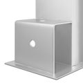 vidaXL Pomocník na stohovanie dreva 12 ks Strieborná 34 x 10 x 15 cm