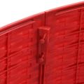 vidaXL Vianočnásukňastromčeka Červená Ø 65 x 24 cm Plast