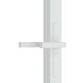 vidaXL Vnútorné dvere 76x201,5 cm biele ESG sklo a hliník