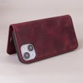 Smart Suede case for iPhone 13 6,1" maroon