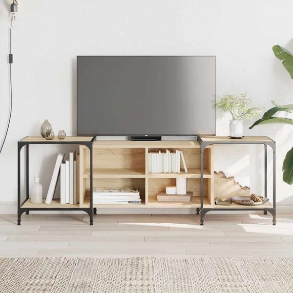 vidaXL TV skrinka dub sonoma 153x37x50 cm kompozitné drevo