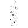 vidaXL Záhradný plot 3 ks Čierna 112 x 39,5 cm Oceľ