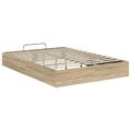 vidaXL Otomanový posteľný rám s úložiskom Sonoma dub 193 x 135 x 25 cm