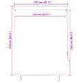 vidaXL Vonkajšia zatemňovacia roleta 120x250 cm oranžová a hnedá