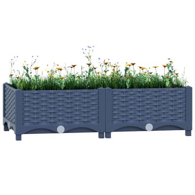 vidaXL Vyvýšený záhon 80x40x23 cm polypropylén