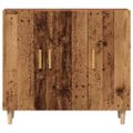vidaXL Komoda staré drevo 90x34x80 cm kompozitné drevo