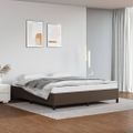 vidaXL Posteľný rám hnedý 160x200 cm umelá koža