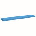 vidaXL Plávajúce nástenné police 2 ks modré 120x23,5x3,8 cm MDF