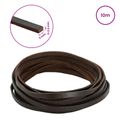 vidaXL Kožený remienok 1 Tmavohnedá 1000 x 0,5 cm Koža