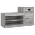vidaXL Botník sivý dub sonoma 100x42x60 cm kompozitné drevo