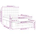 vidaXL Posteľný rám boxsping s matracom tmavozelený 140x200 cm zamat