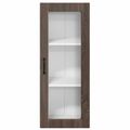 vidaXL Nástenný sklenený kabinet PORTO Hnedý dub 40 x 31 x 100 cm