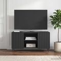 vidaXL TV skrinka 102 x 34,5 x 52 cm Čierna Kompozitné drevo