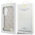 Puzdro Guess case 4G Rhinestone Round Logo MagSafe pre Samsung Galaxy S26 ružová