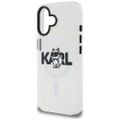 Puzdro Karl Lagerfeld pre iPhone 17 6,1" IML Choupette Sketch Logo MagSafe priehľadné