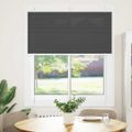 vidaXL plisovaná roleta čierna 115x150 cm Šírka látky 114,4 cm