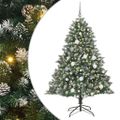 vidaXL Umelý vianočný stromček Zelená 180 cm PVC, plast a oceľ