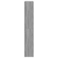 vidaXL Botník sivý dub sonoma 60x21x125,5 cm spracované drevo
