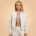 Dámska mikina Zip-Up Bliss Grey - BeastPink, veľkosť XL, veľkosť oblečenia XL, 84.9% cotton, 15.1% polyester