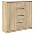 vidaXL Komoda so zásuvkami dub sonoma 100,5x35x98,5cm kompozitné drevo