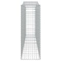 vidaXL Oblúkové gabionové koše 10 ks 400x50x140/160 cm pozink. železo
