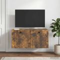 vidaXL Nástenná TV skrinka Nástenný Dymový dub 59,5 x 41 x 30 cm