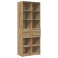 vidaXL Úložný kabinet so policami Dub artisan 70 x 42,5 x 225 cm