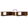 vidaXL Konferenčný stolík dymový dub 90x50x40 cm kompozitné drevo